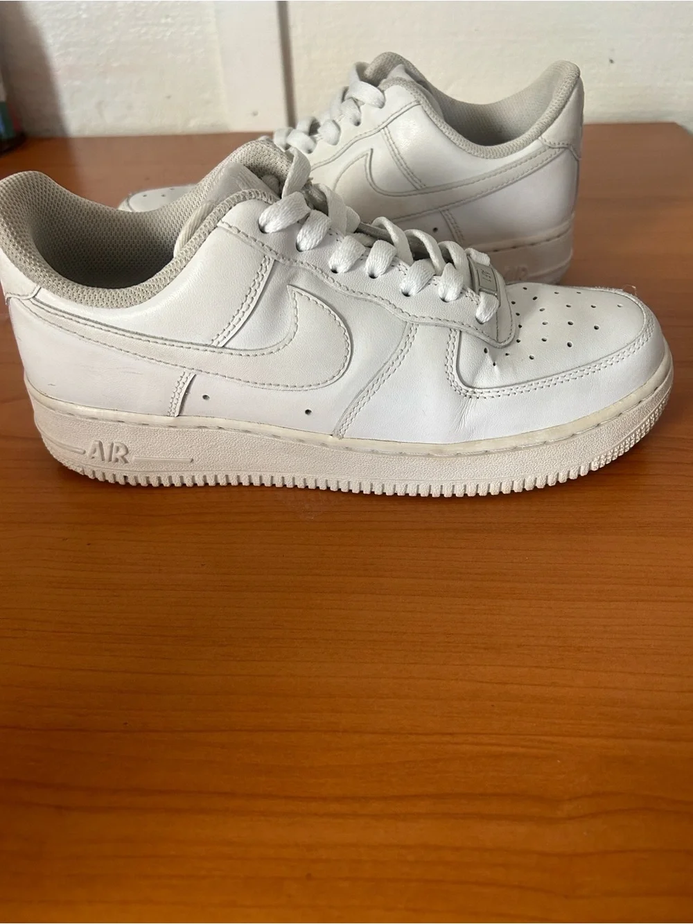Nike White Low-Top Leather Sneakers